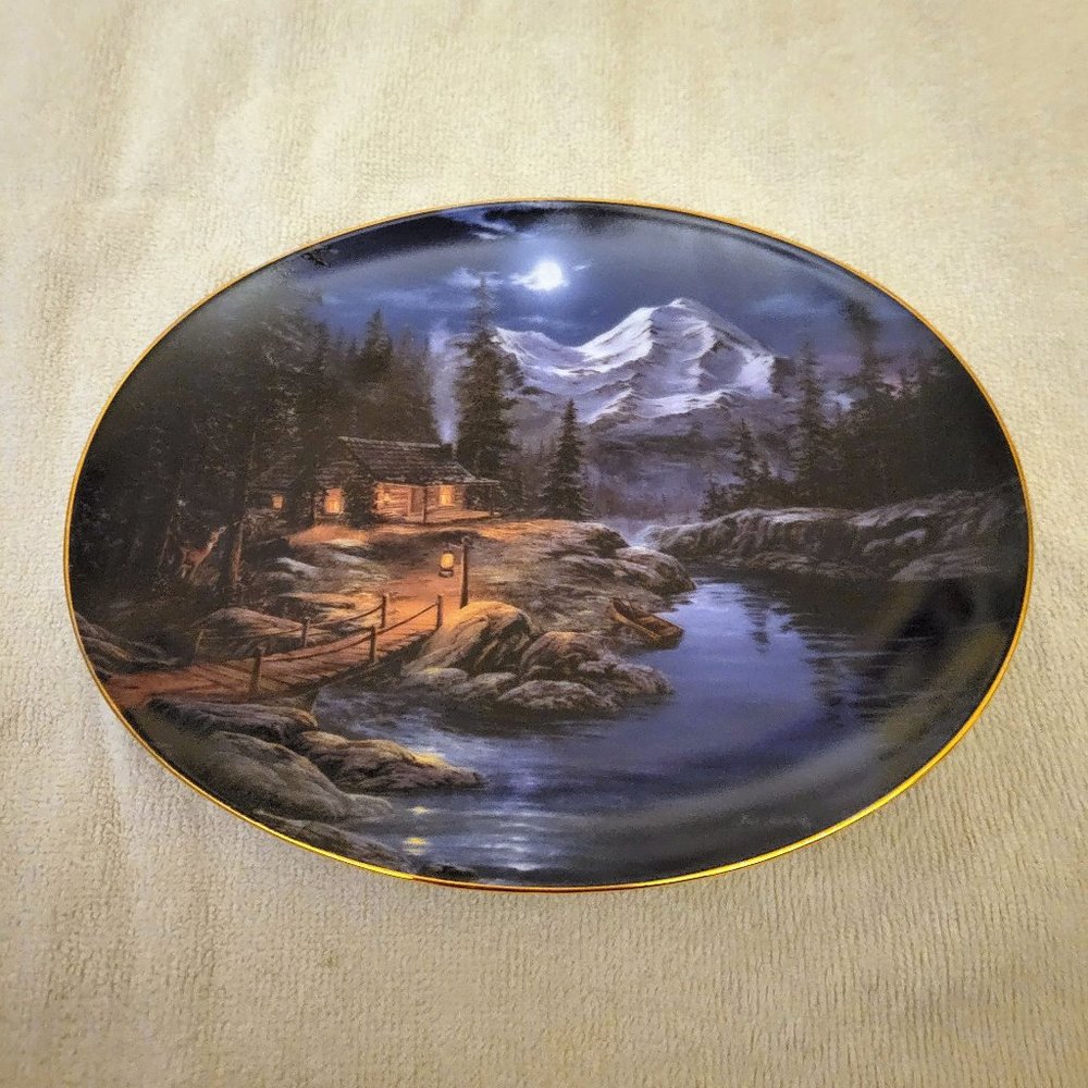 FRED BUCHWITZ Limited Edition "GUIDED BY THE LANTERN LIGHT" Fine Porcelain Plate